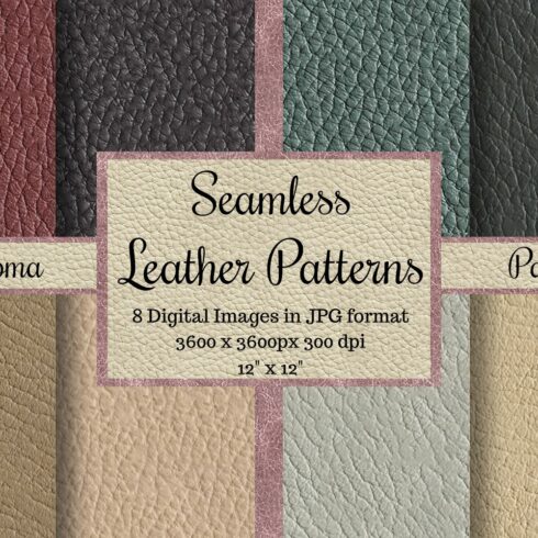 Seamless Leather Patterns Roma Pack cover image.