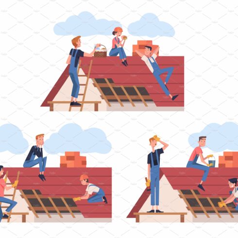 Roof Repair with People cover image.