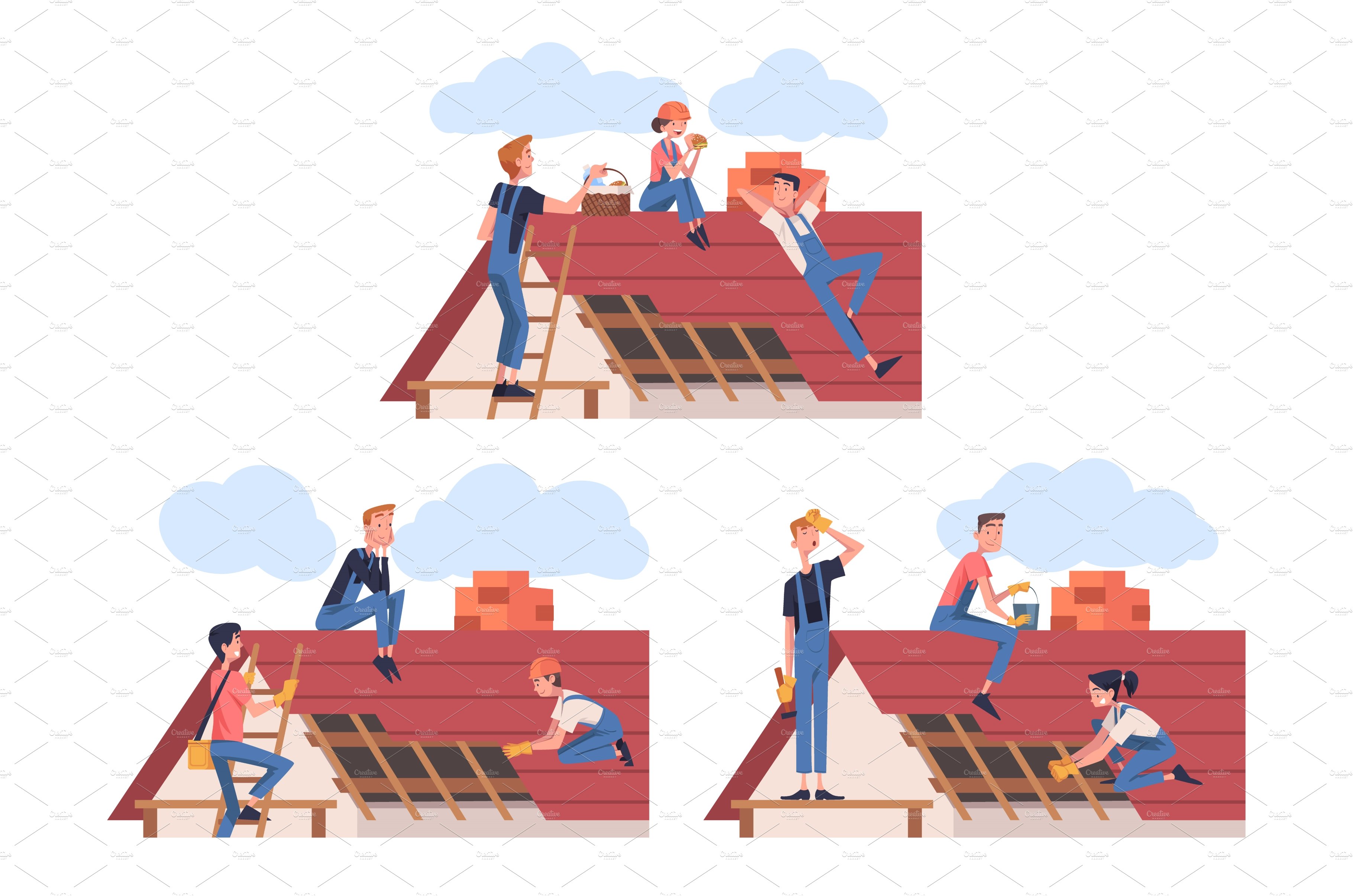 Roof Repair with People cover image.