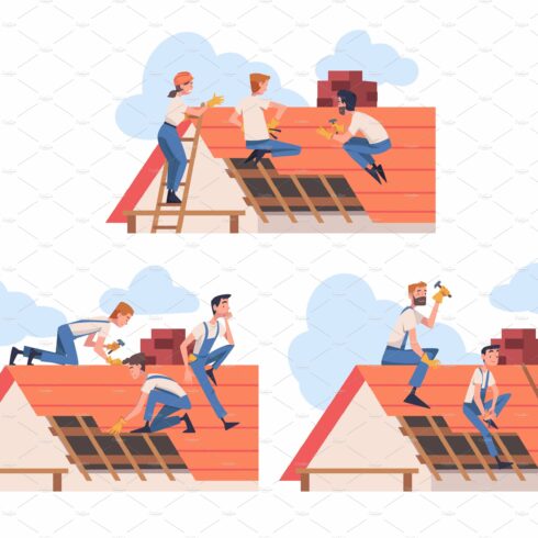 Roof Repair with People cover image.