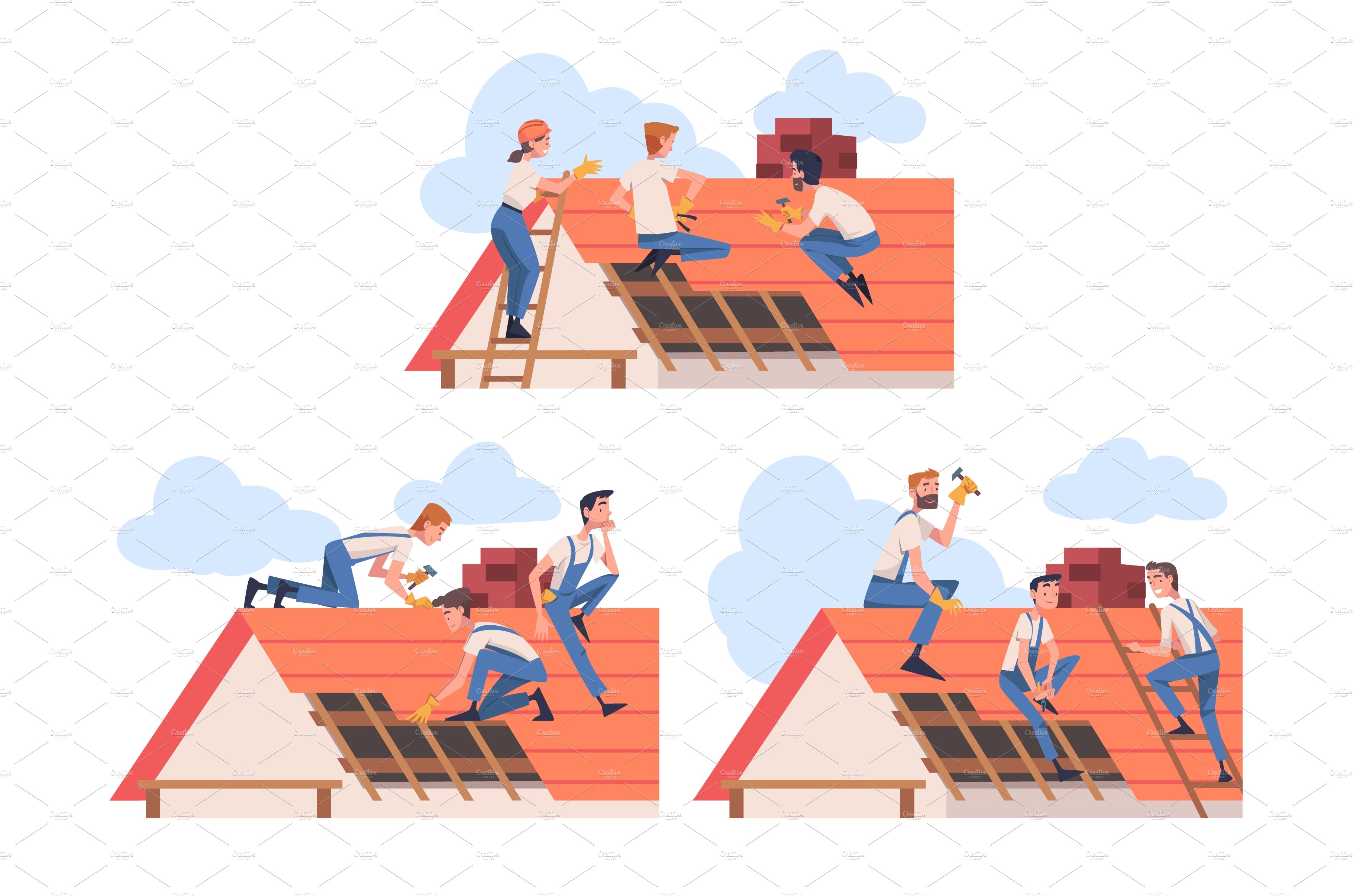 Roof Repair with People cover image.