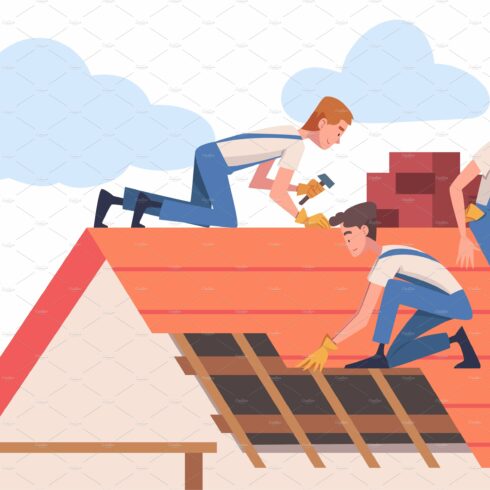 Roof Repair with People cover image.