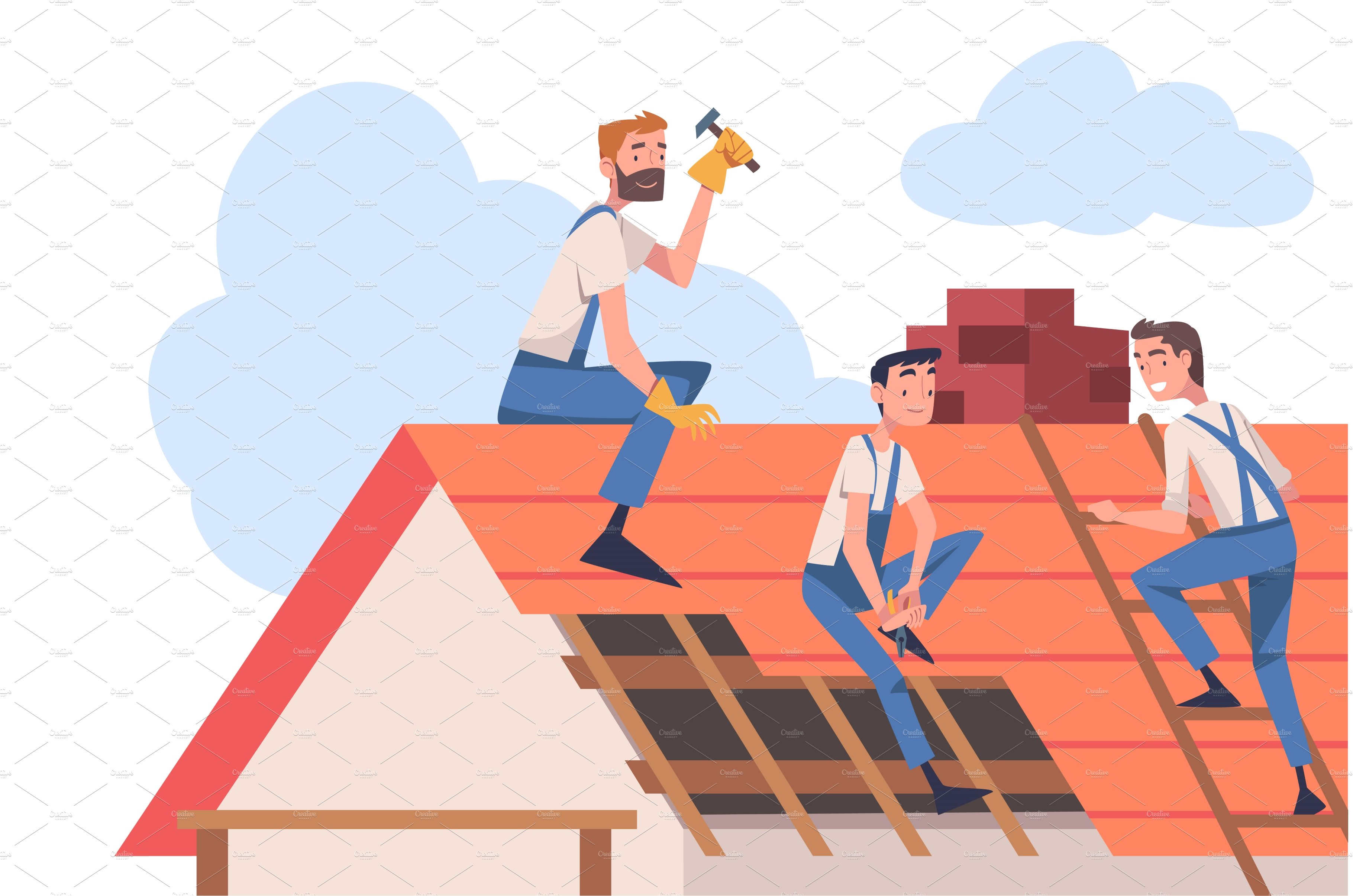 Roof Repair with People cover image.