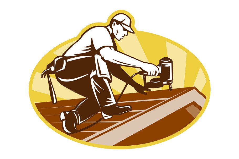 Roofer Roofing Worker Working cover image.