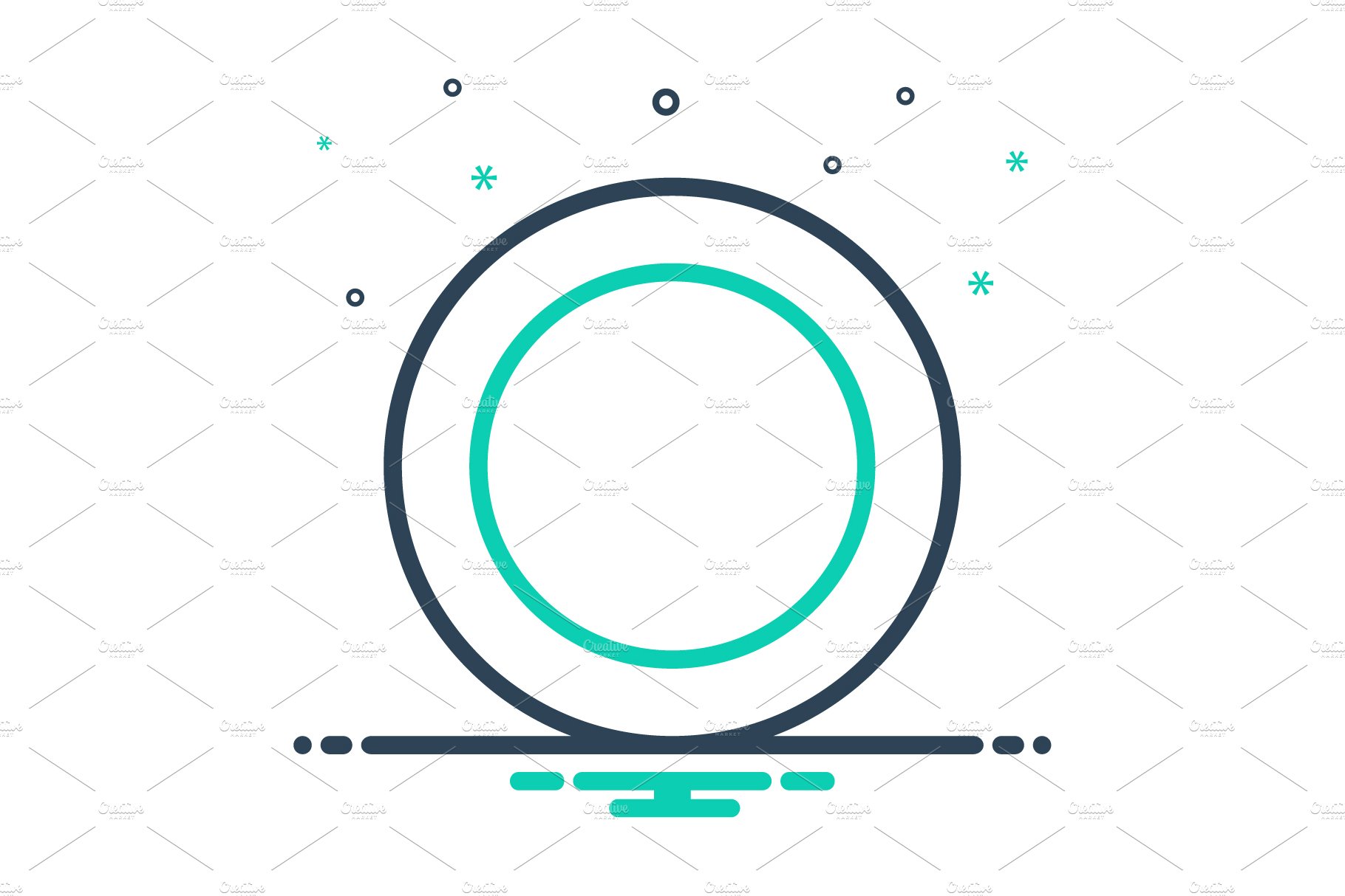 Round circle mix icon cover image.