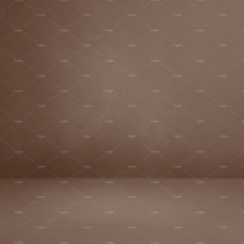 Empty chocolate brown concrete interior background cover image.