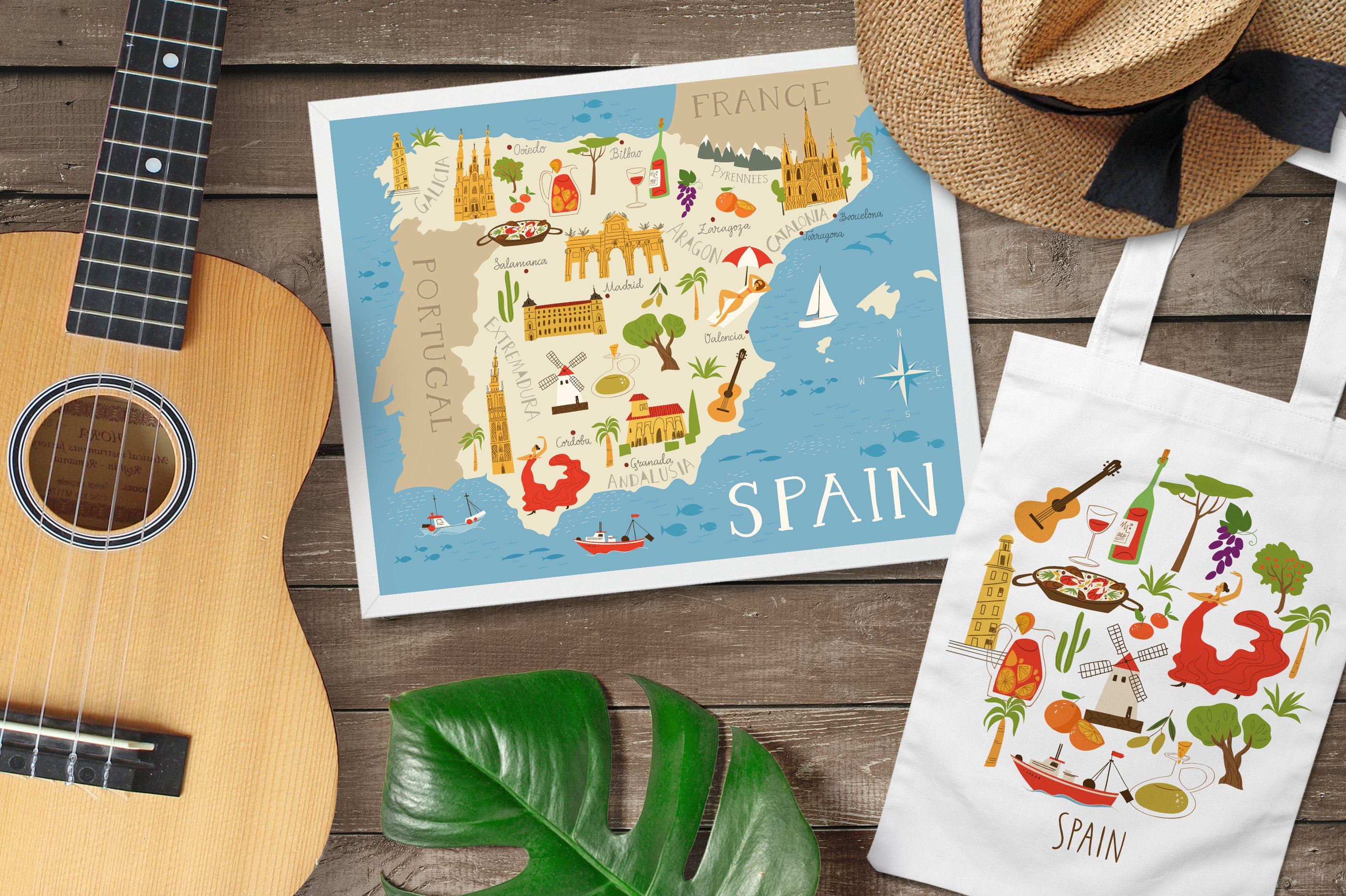 Map of Spain preview image.