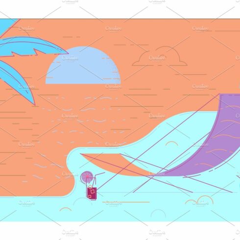 Beach Summer Vector Illustration cover image.