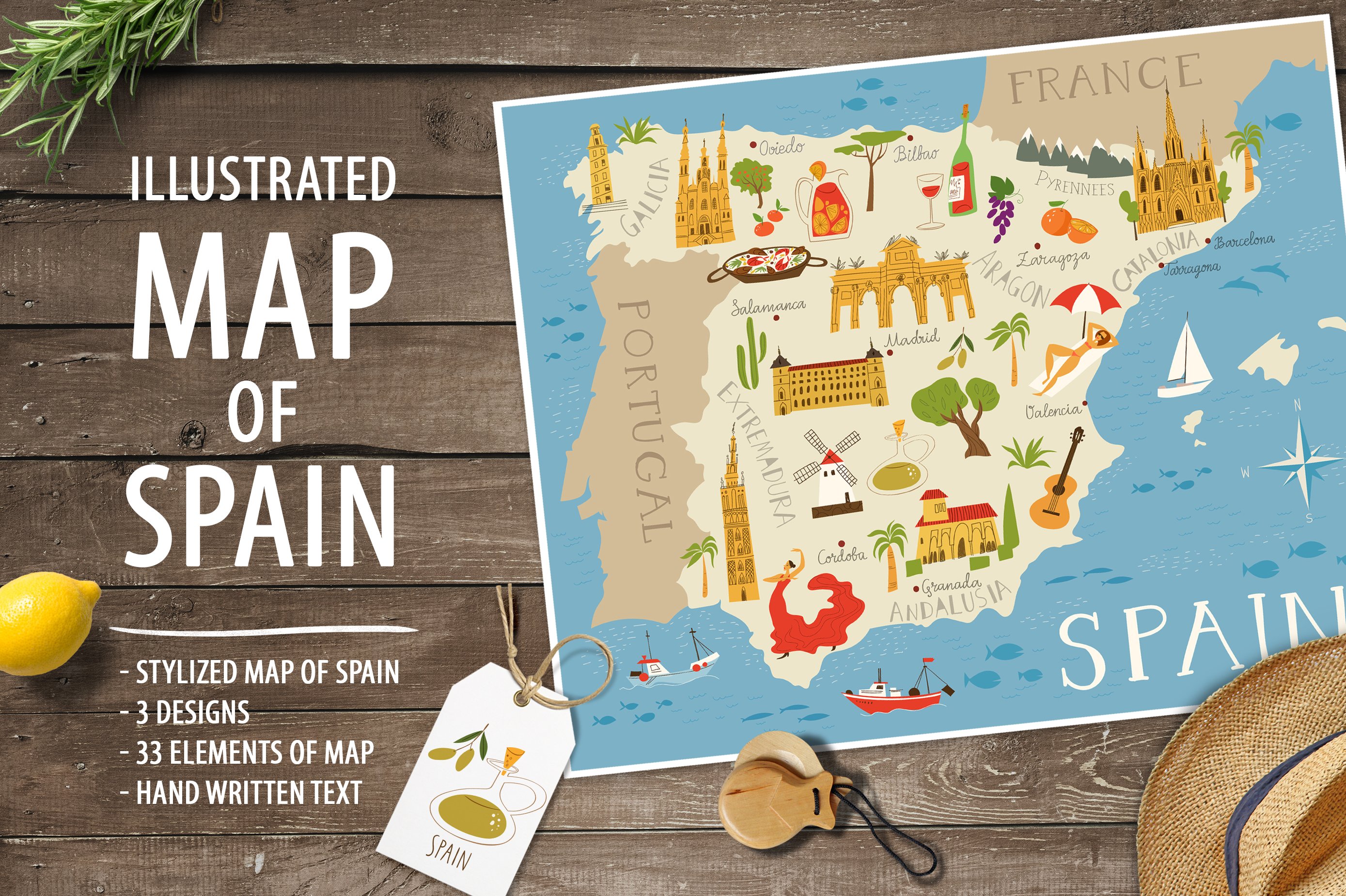 Map of Spain cover image.