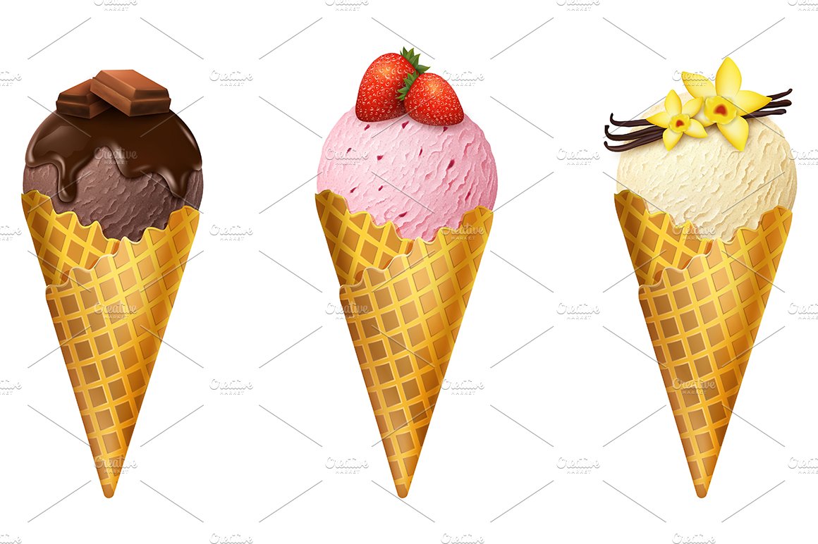 Waffle Cone with Scoops of Icecream cover image.