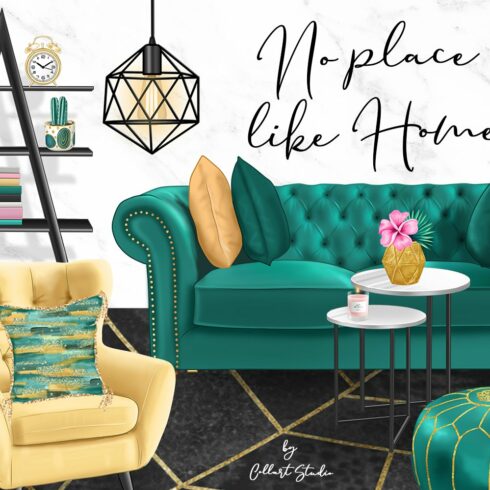 Home Clip Art, furniture design cover image.