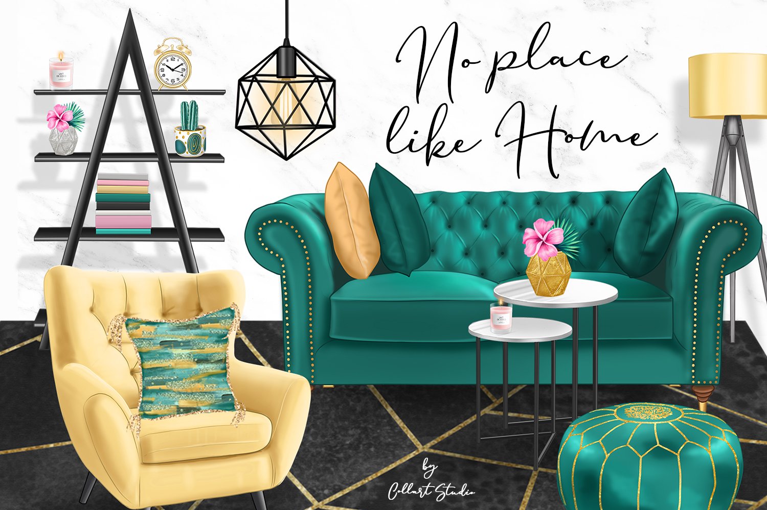Home Clip Art, furniture design cover image.