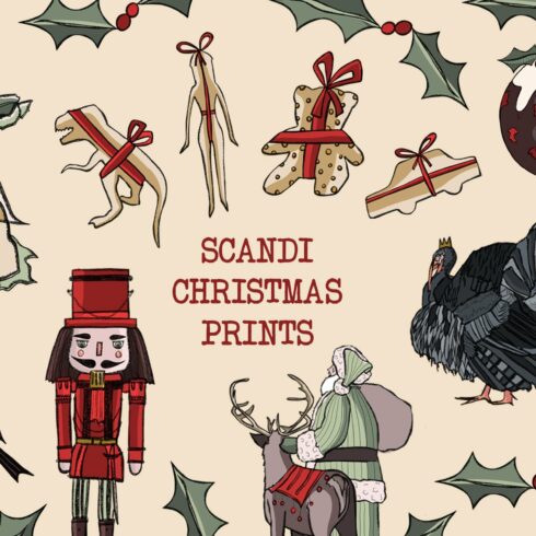 Scandi Christmas Illustrations cover image.