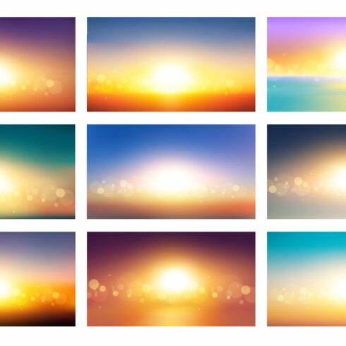 9 Realistic Vector Sunset cover image.