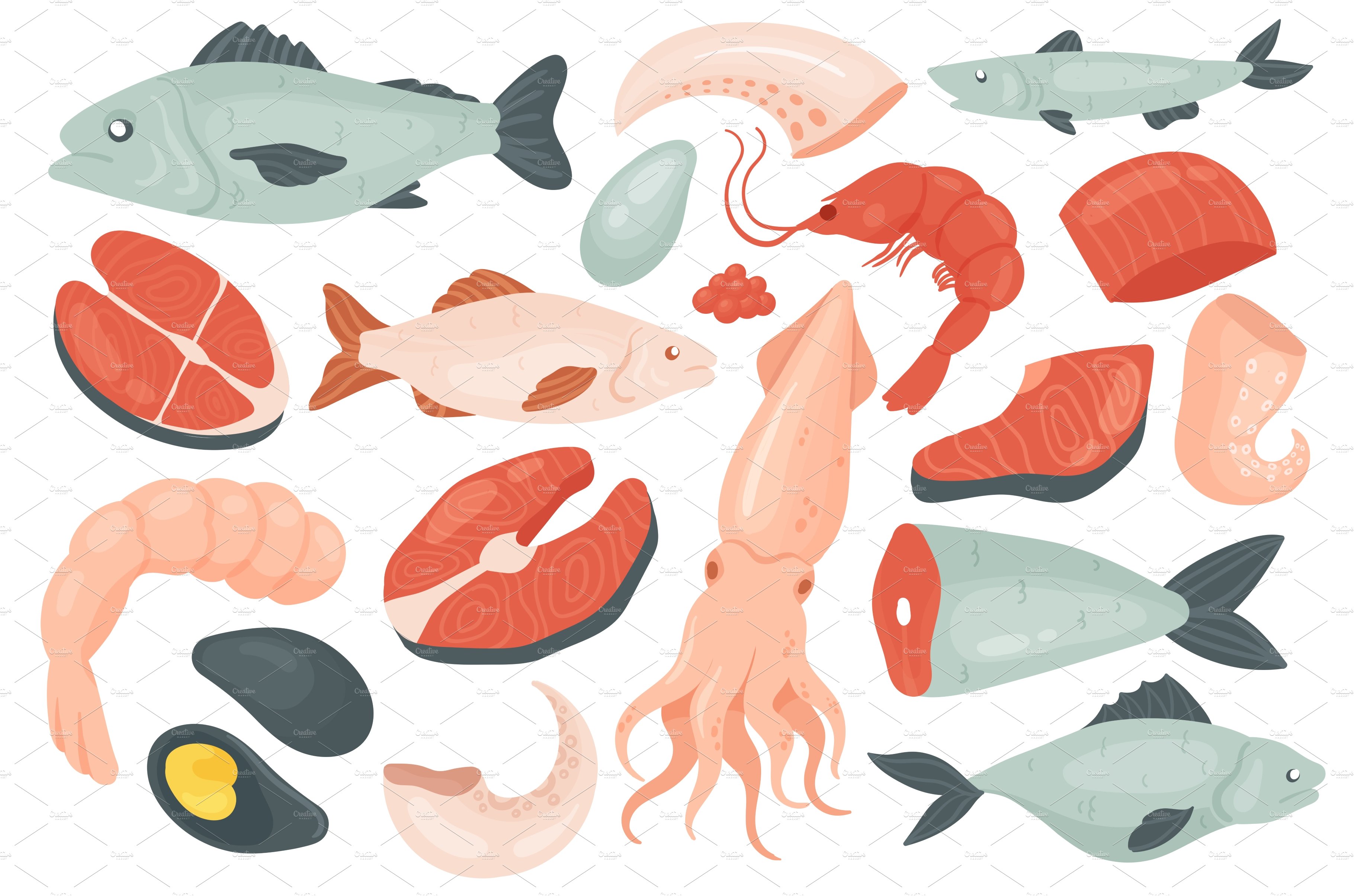 Seafood set cover image.