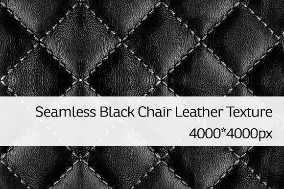 Seamless Black Chair Leather Texture cover image.