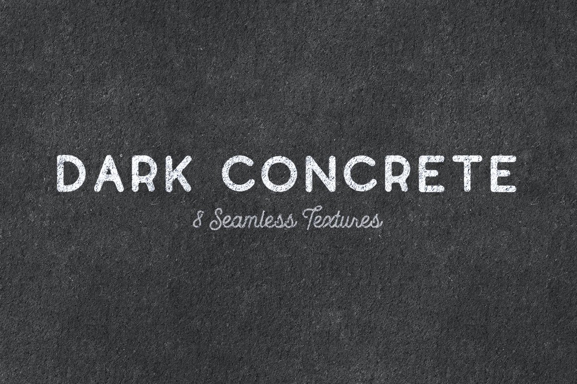 Seamless Dark Concrete Textures cover image.