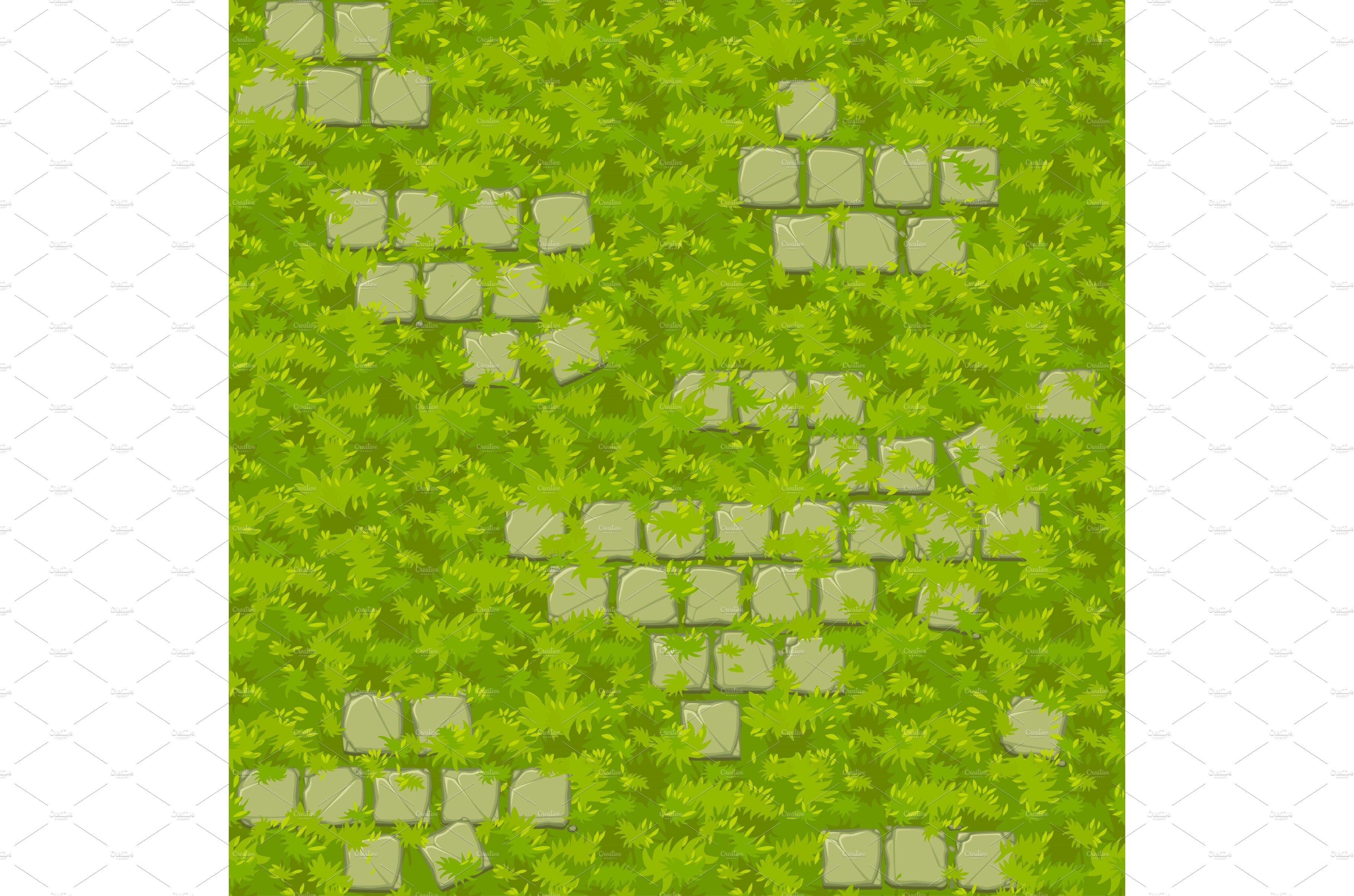 seamless grass texture with old cover image.