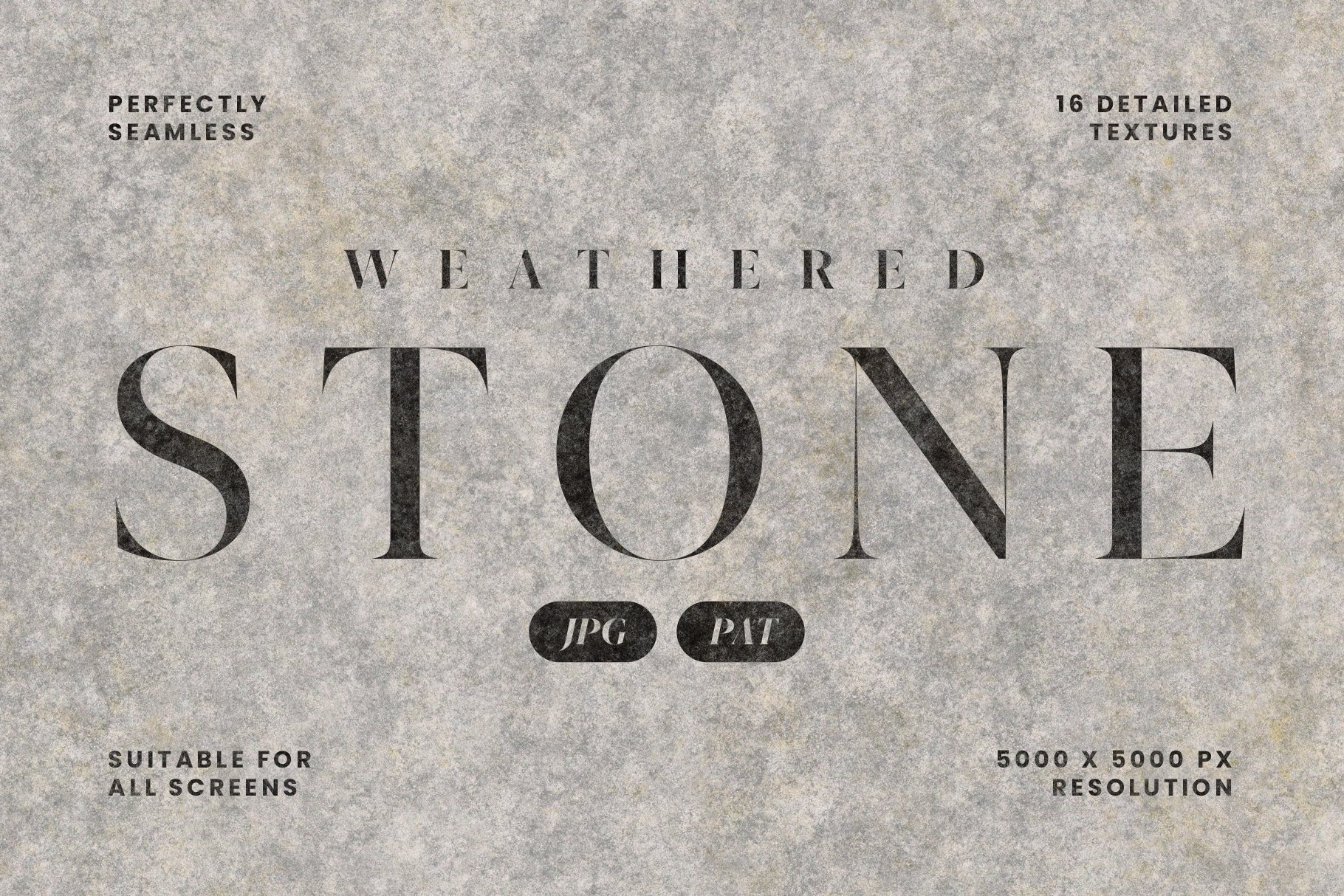 Seamless Weathered Stone Textures cover image.