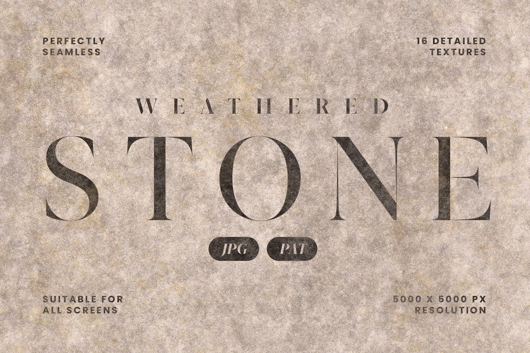 Seamless Weathered Stone Textures preview image.