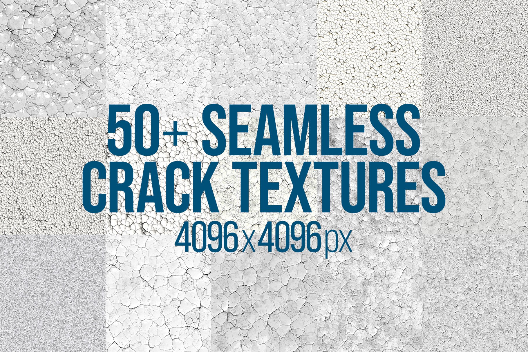 50+ Seamless Crack Textures cover image.