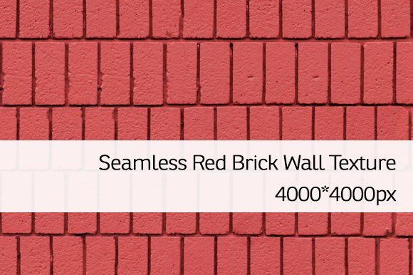 Seamless Red Brick Wall Texture cover image.
