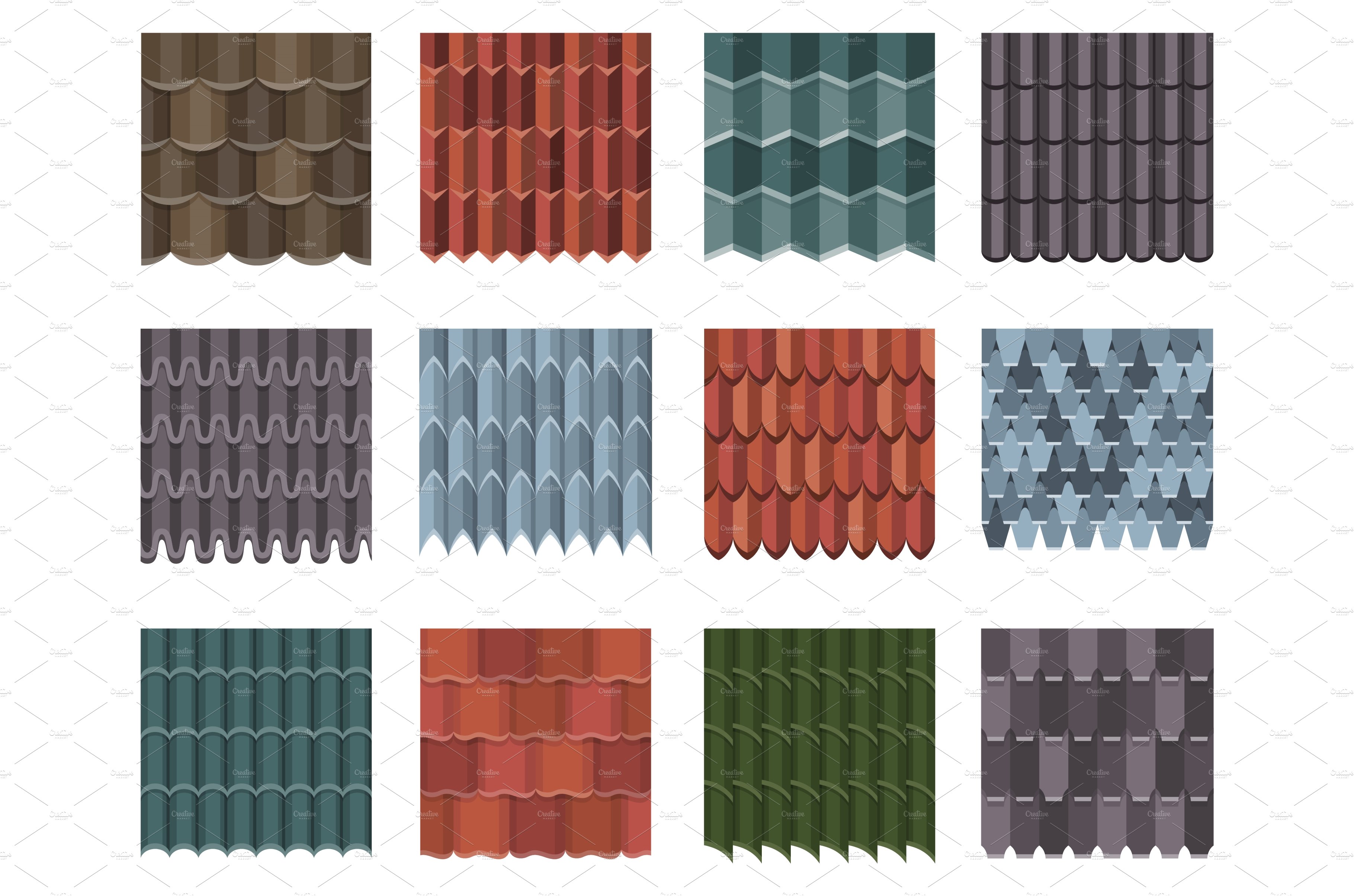 Seamless tile roof set cover image.