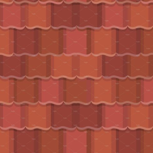 Seamless tile roof. Textured cover image.