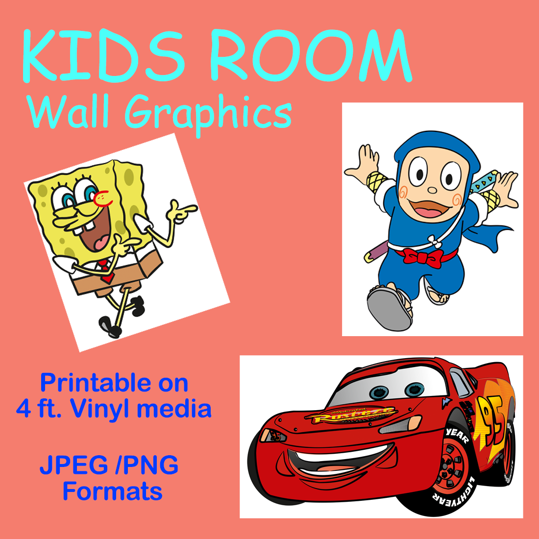 Kids Room Wall Graphics and Stickers preview image.