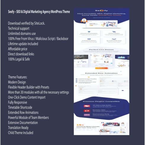 Seofy – SEO & Digital Marketing Agency WordPress Theme cover image.