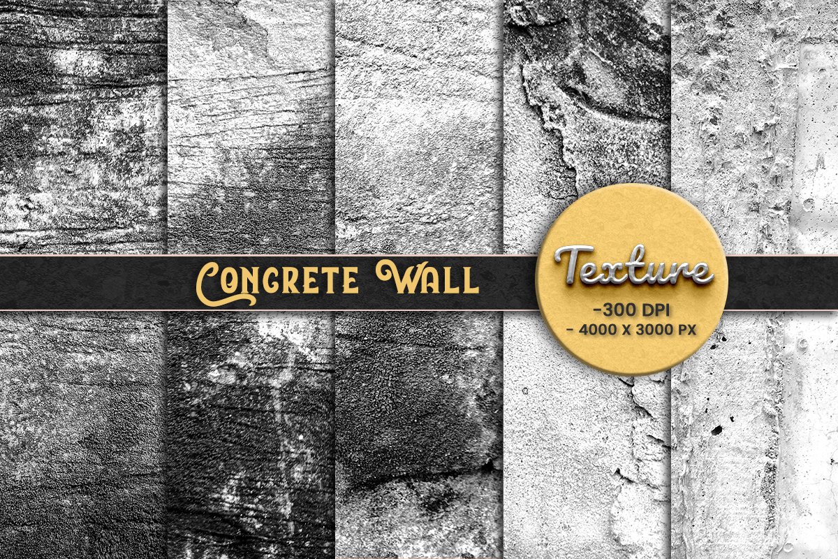 Concrete wall texture background set cover image.