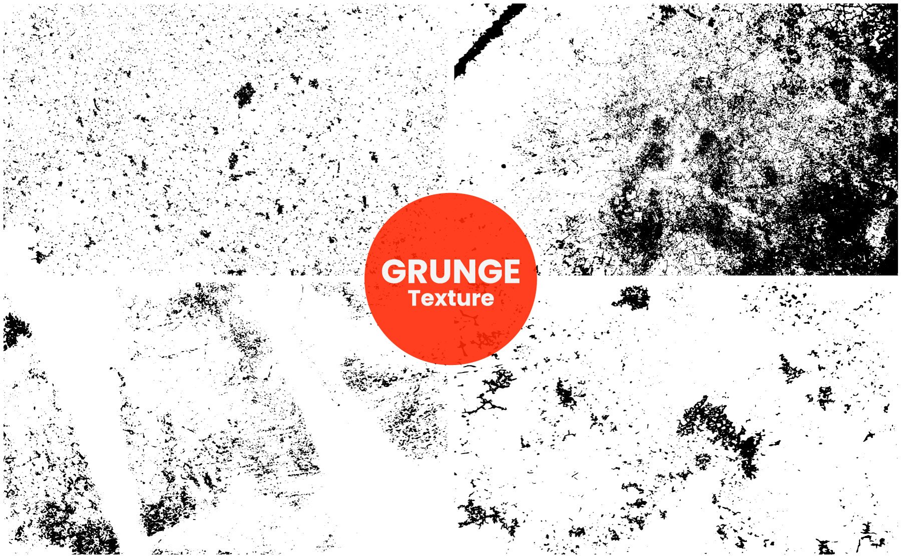 Vintage Grunge texture bundle preview image.