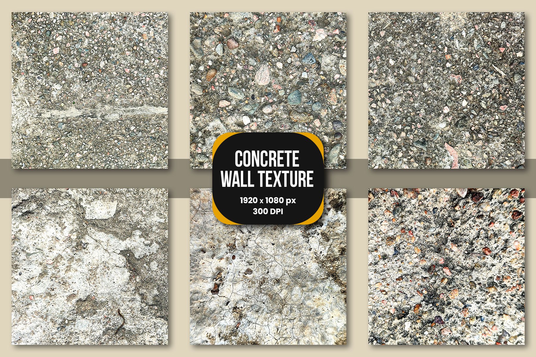 Concrete wall texture background set cover image.