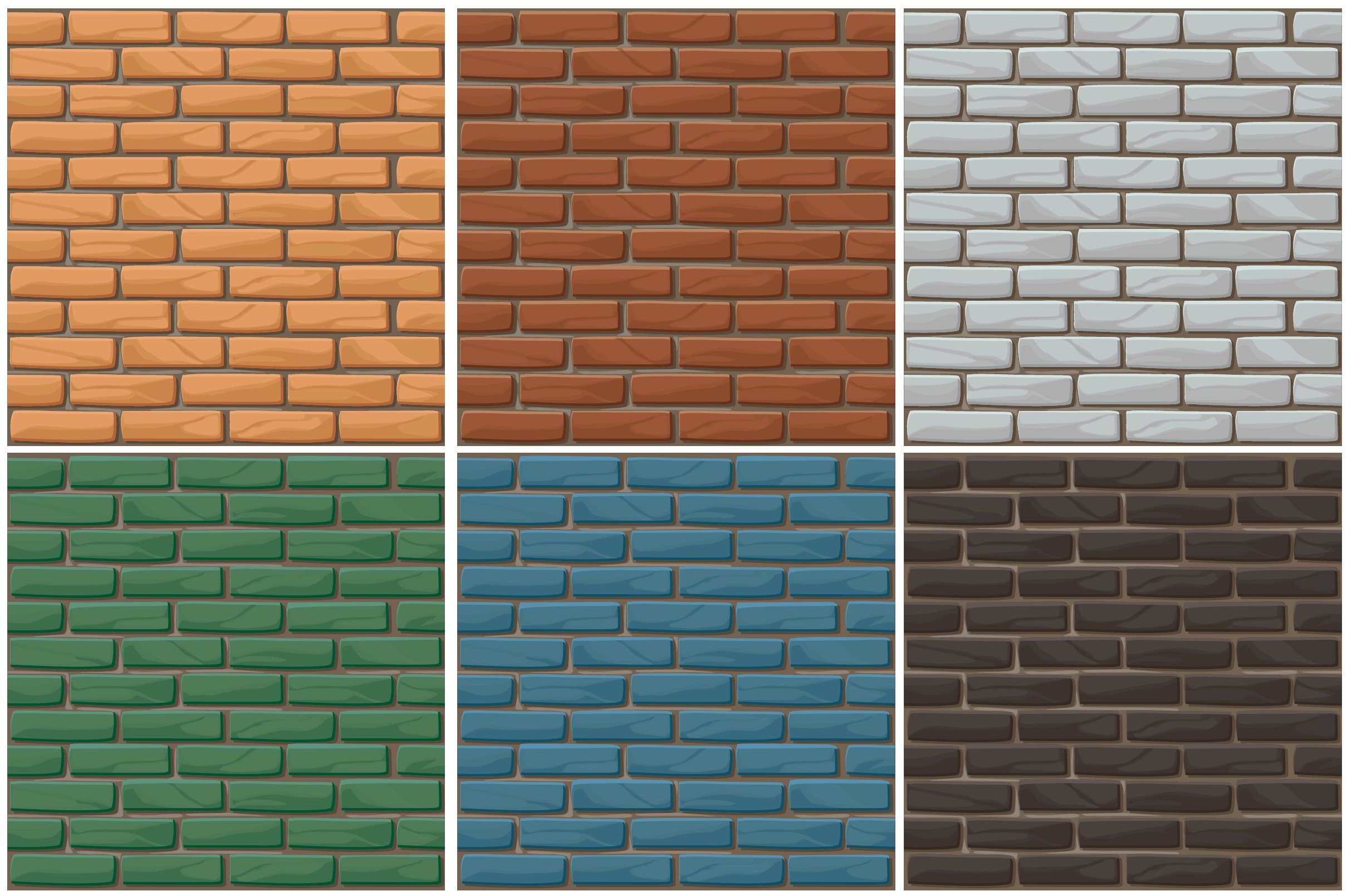Set Brick wall texture seamless preview image.