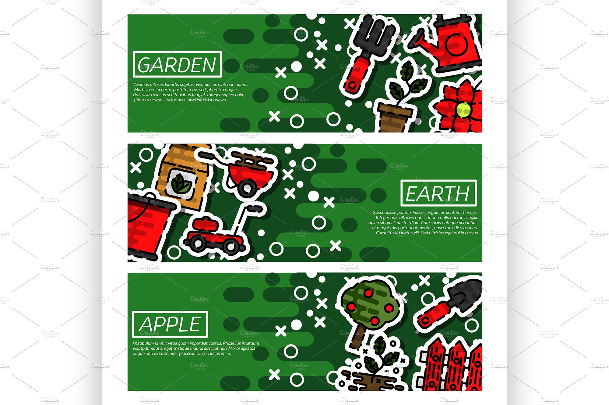 Banners about garden cover image.