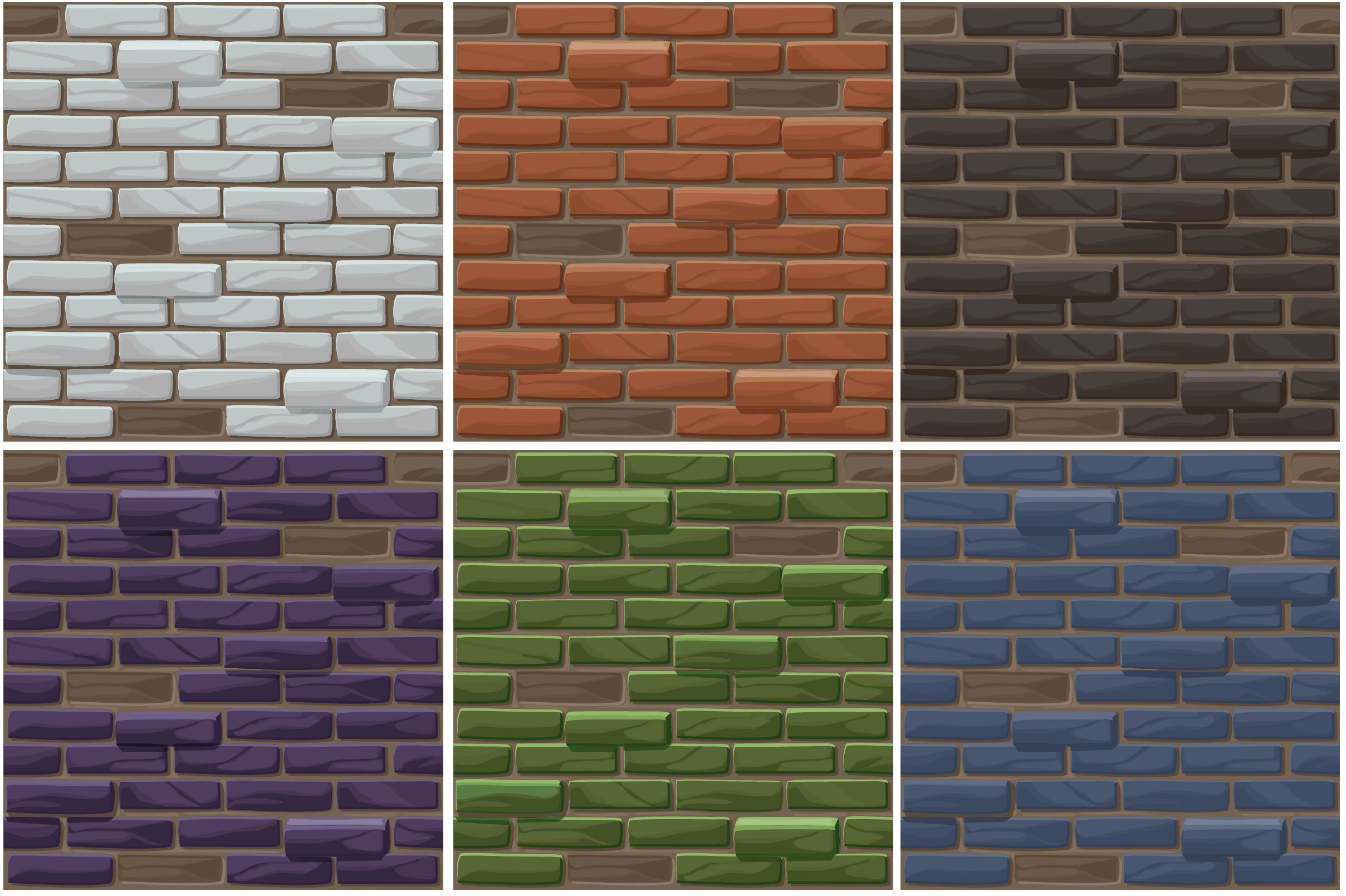 Set Brick wall texture seamless cover image.