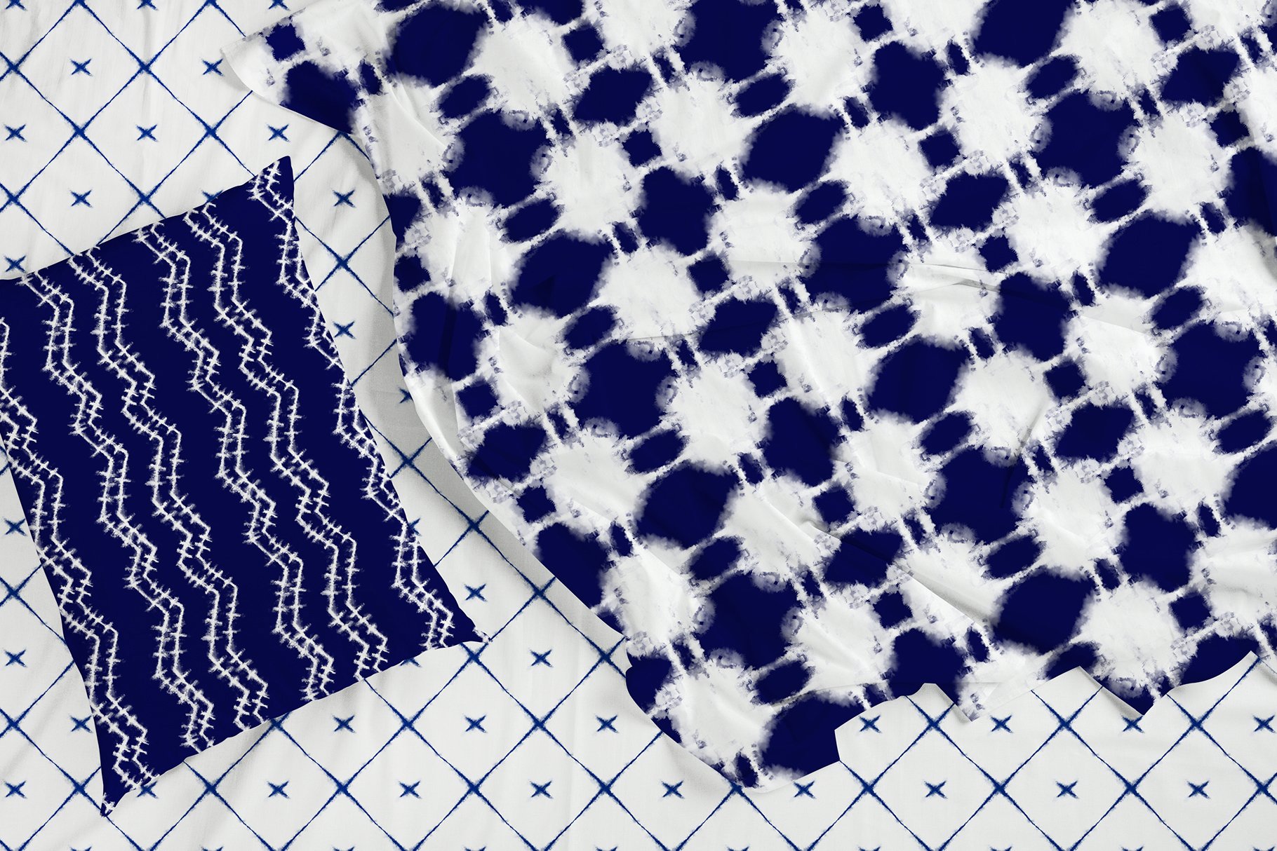 shibori seamless patterns fabric 693