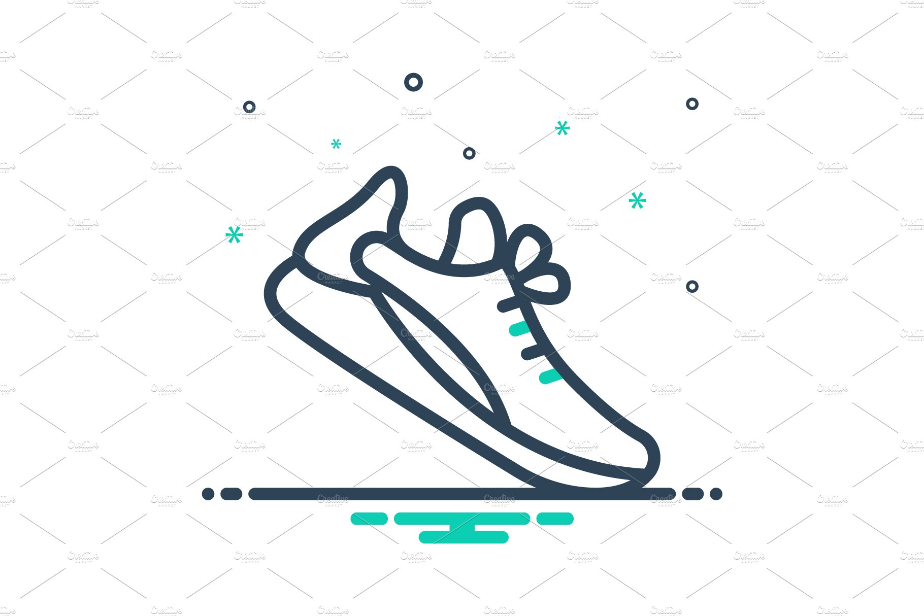 Shoes run mix icon cover image.