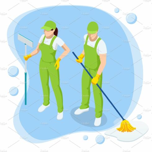 Isometric Washing and Cleaning cover image.