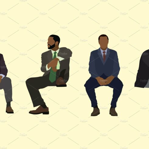 Black Businessmen Sitting cover image.