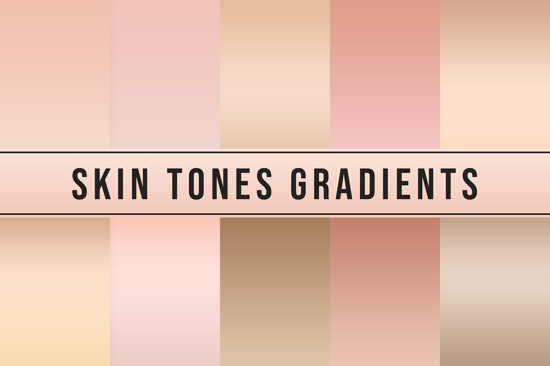 Skin Tones Gradients cover image.