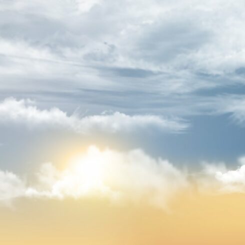 Sunset sky background cover image.