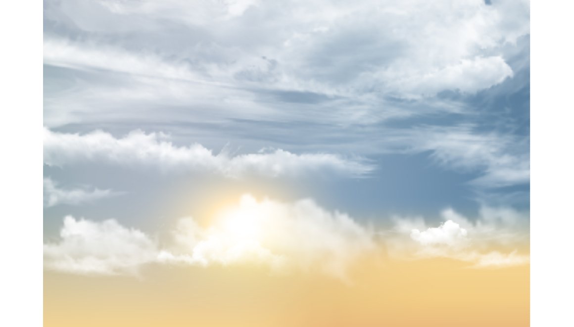 Sunset sky background cover image.