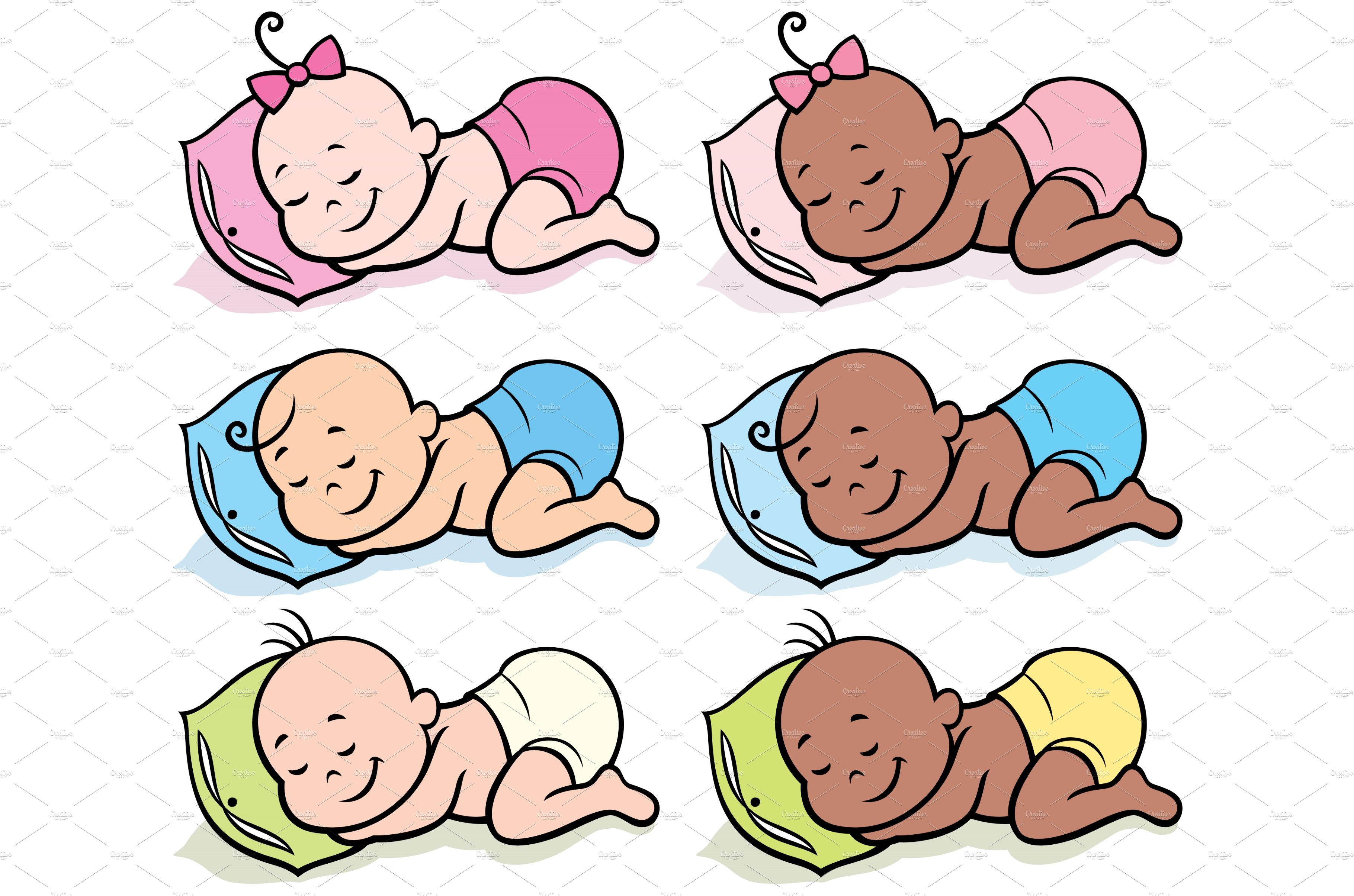 Sleeping Babies in Diapers cover image.