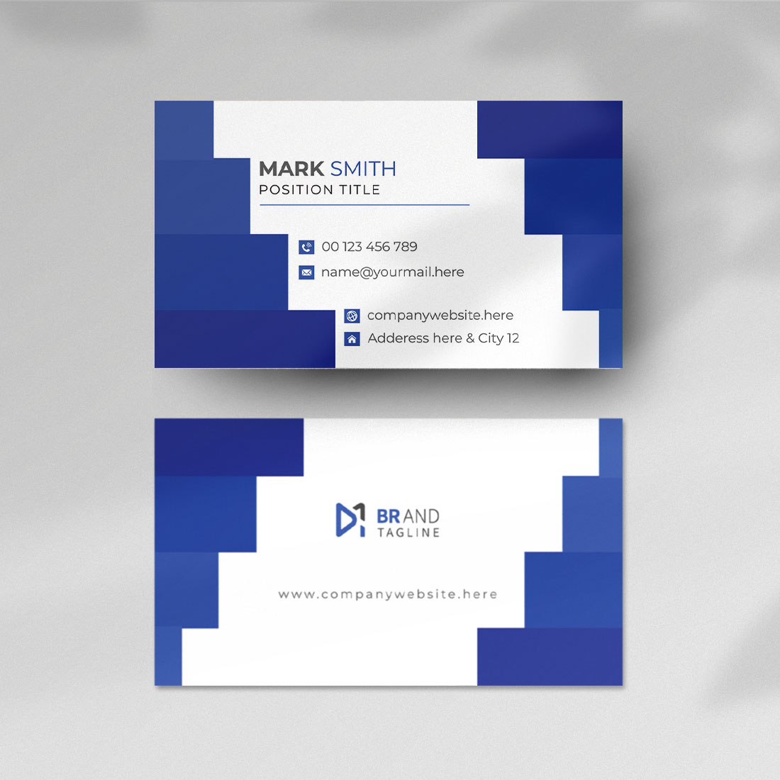 Creative and elegant company business card template cover image.