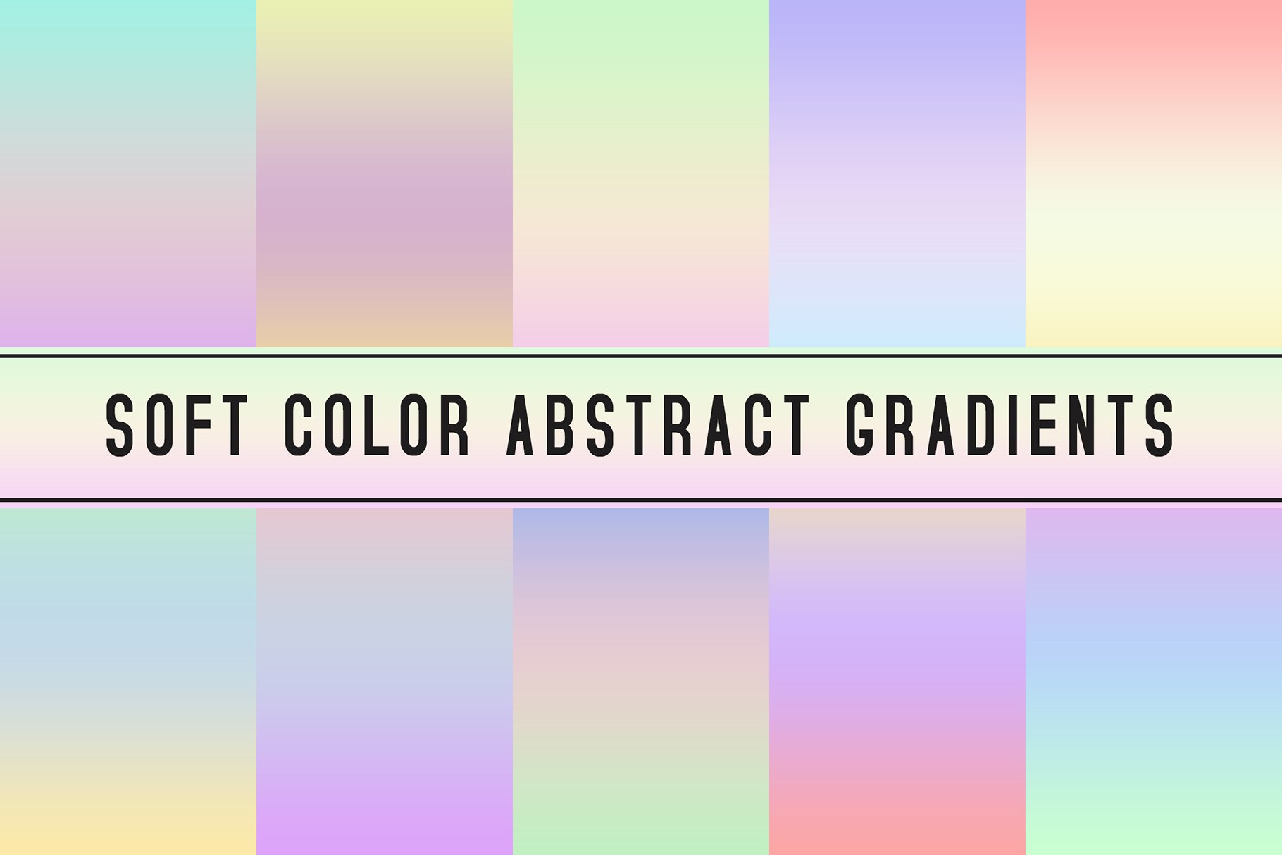 Soft Color Abstract Gradients cover image.
