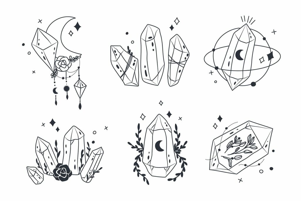 Spiritualism Crystal Illustration – MasterBundles