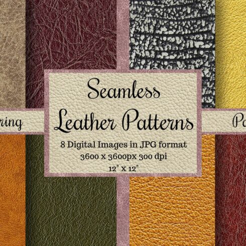 Seamless Leather Patterns - Spring cover image.