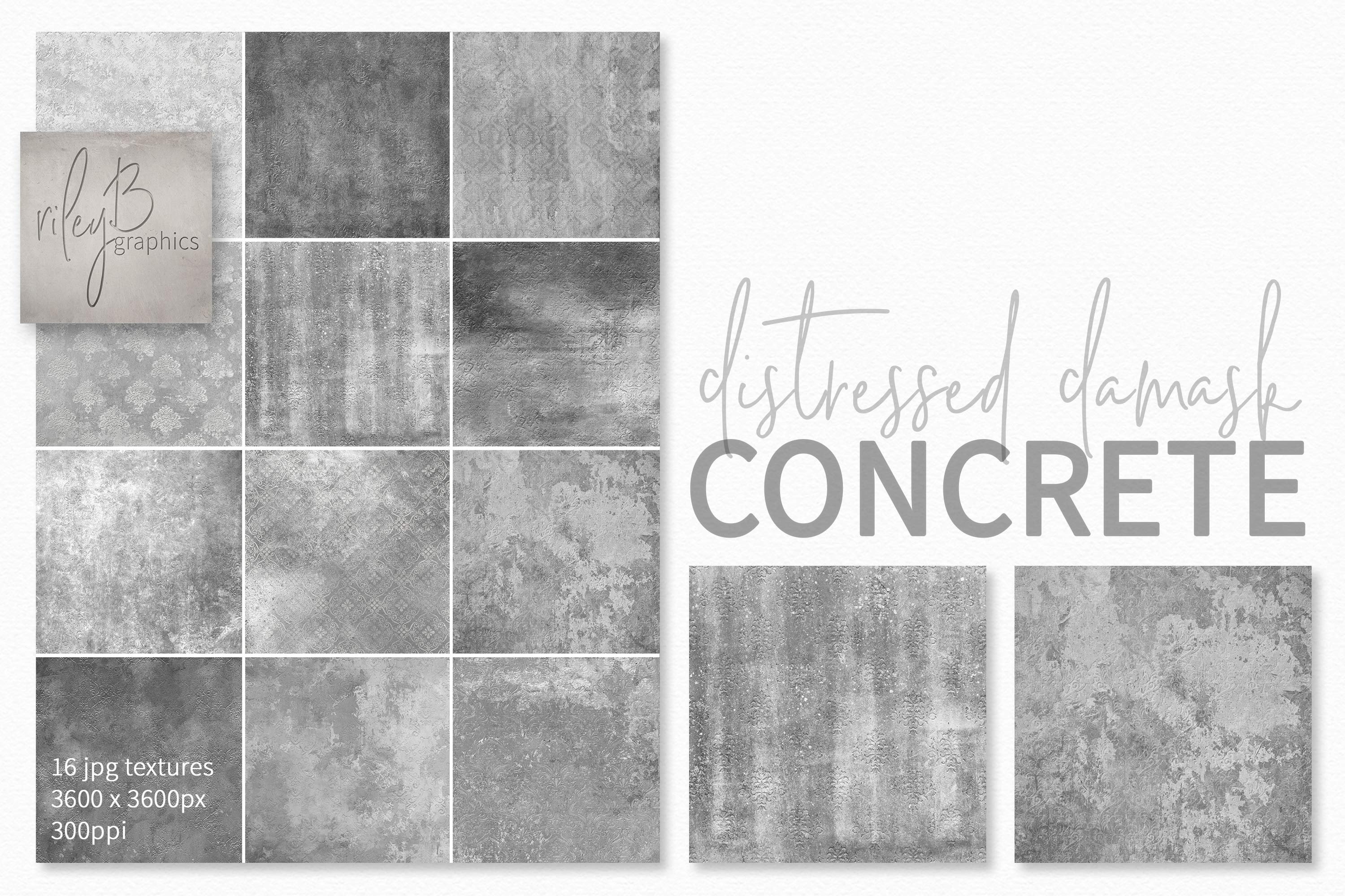 Distressed Damask Concrete Textures cover image.