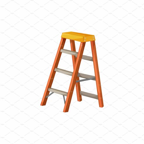 foot step ladder safety cartoon cover image.